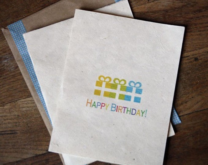 FREE Domestic Shipping w additional purchase Plantable Greeting Cards Happy Birthday Set