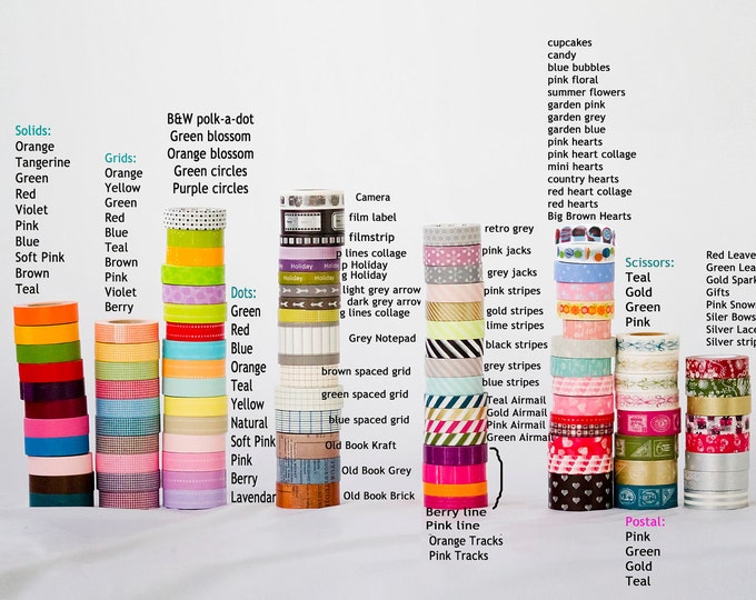 Washi Tape Trio Party Favors Set of 35