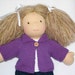 Waldorf Doll Sweater in Purple Grape Wool for 15 inch doll RTG