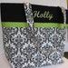 Custom Listing for apslavens - Personalized Embroidered Tote Bag - Damask Print