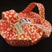 Casserole Carrier - cherry red lotus by Amy Butler