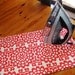 Ironing Board Cover with FREE IRON CORD tie - Table Top - cherry red wallflower by Amy Butler