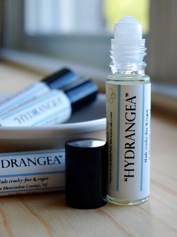 Hydrangea Perfume Oil RollOn Vegan Fragrance by LittleBatch