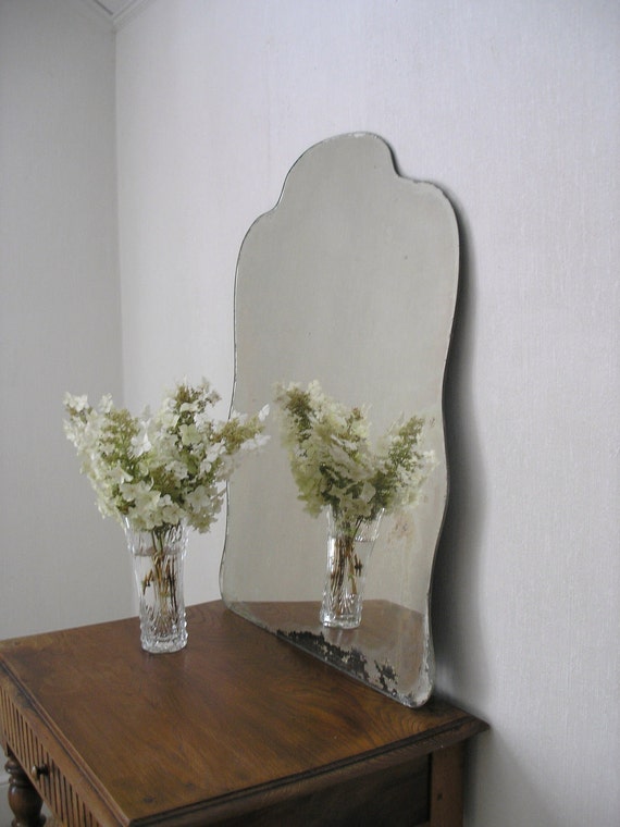 Frameless Scalloped Mirror by PlaceMichel on Etsy