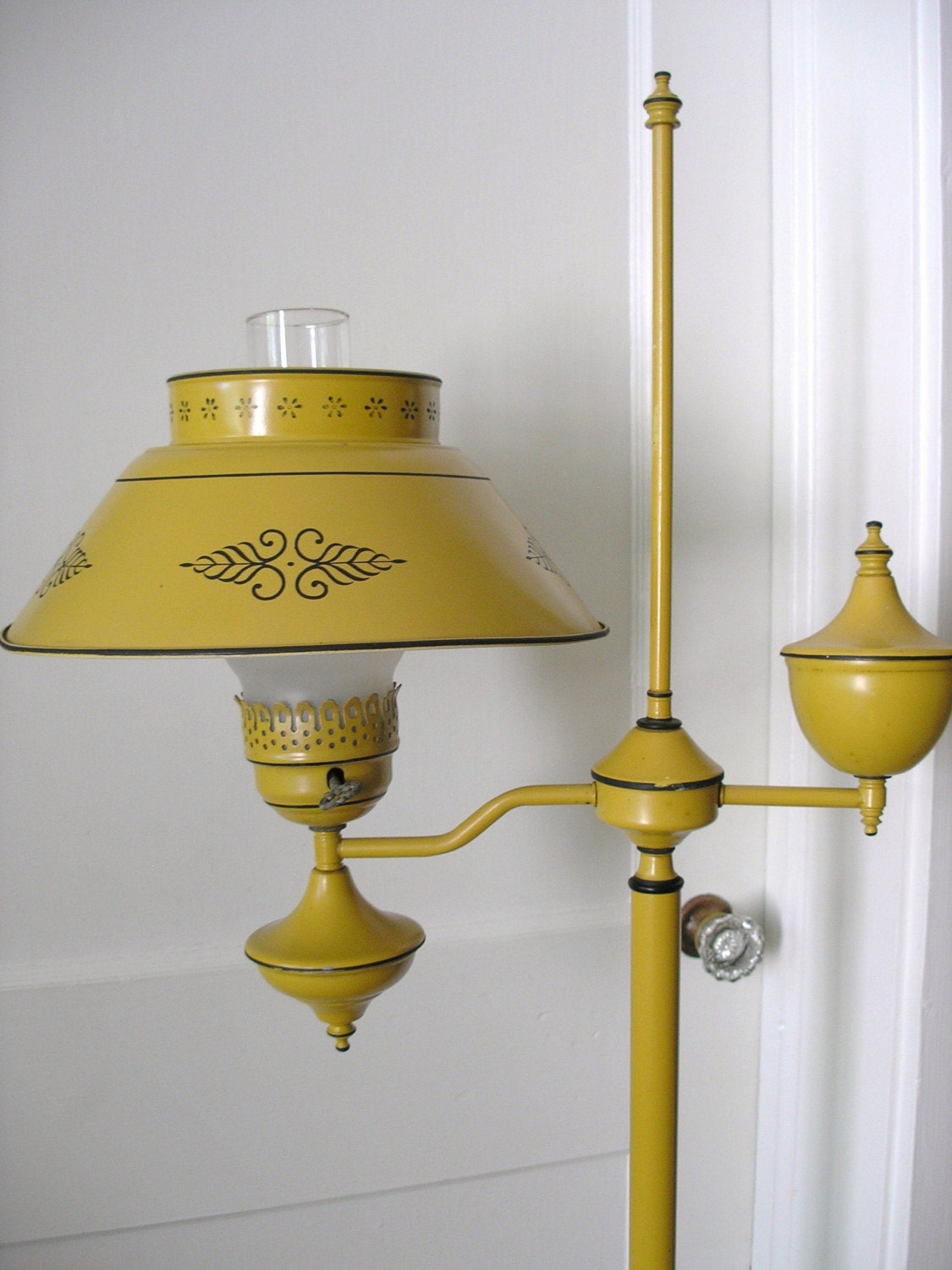 Yellow Metal Floor Lamp