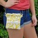 Hip Pouch, Fanny Pack, Lemonade Swirl Pattern.......... Great for Summer Festivals or use as a Golf Purse