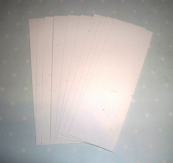 Blank Bookmark Cardstock Set of 10
