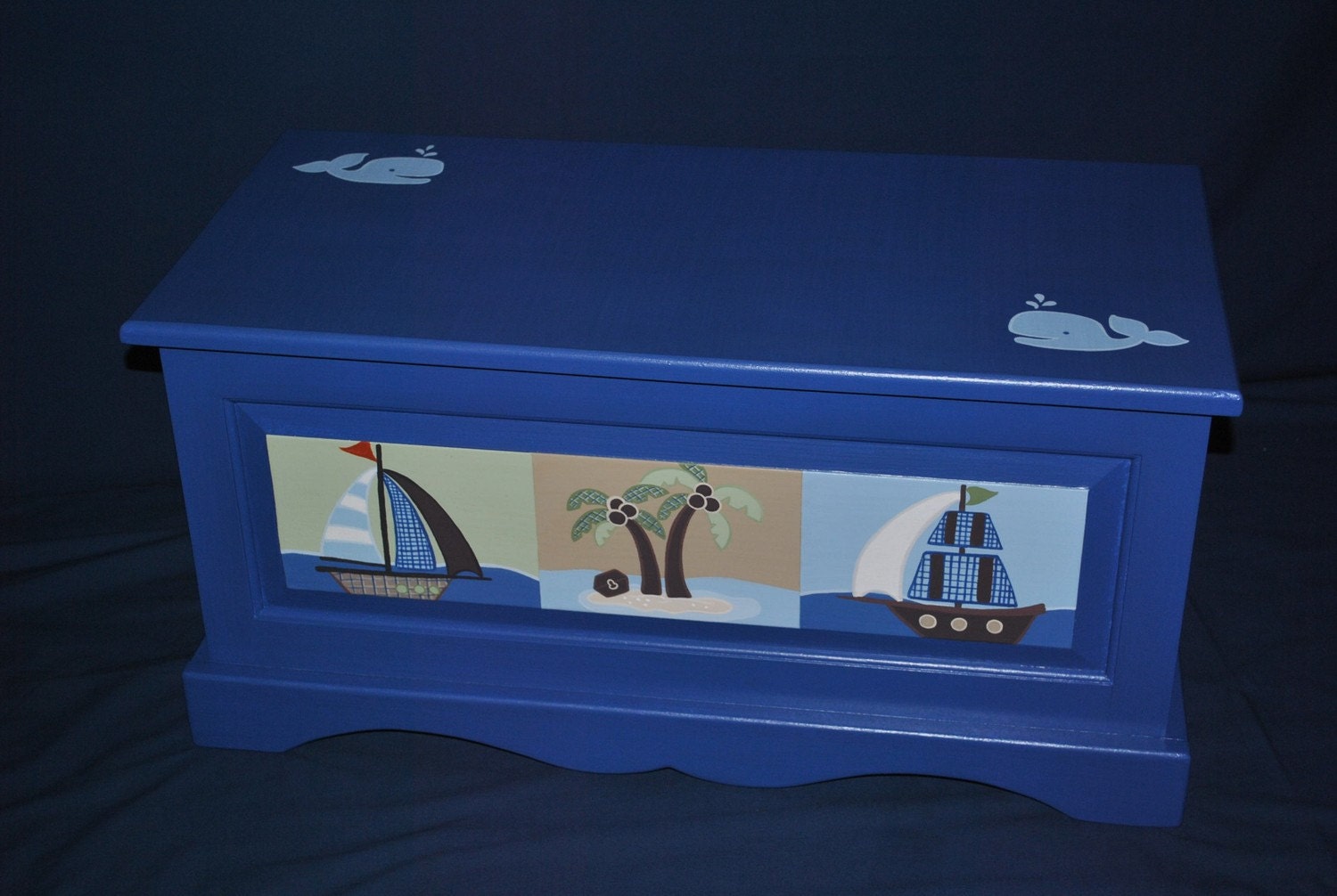 AHOY MATE Nautical Toy Box by onmyown14 on Etsy