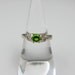 Sterling Peridot Rhinestone Ring