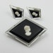 Lucite Cameo Brooch and Earrings, Vintage