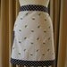 Chef Style half Apron Vintage inspired 'Polka dots and poises'.