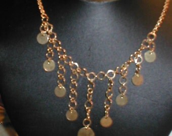 Vintage Goldtone Dangle Necklace