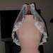 Ivory Lace Edged Bridal Veil shoulder length