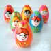 Matryoshka Russian Doll Bowling Set - Wooden dolls