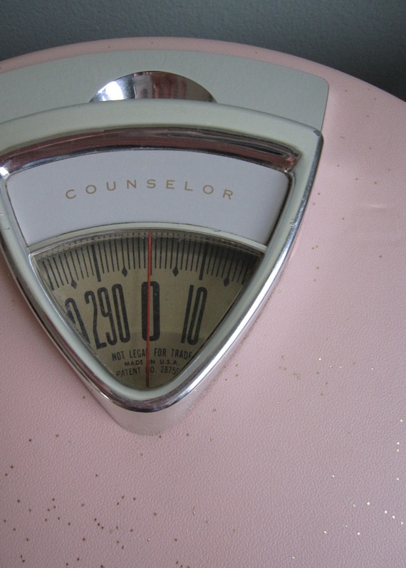 Vintage Pink Counselor Bathroom Scale