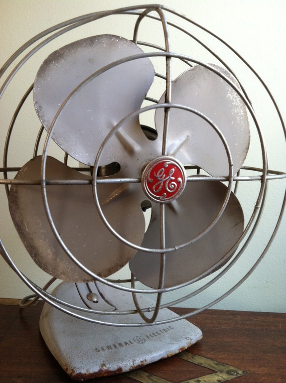 Vintage Oscillating Electric Fan by General Electric. Its