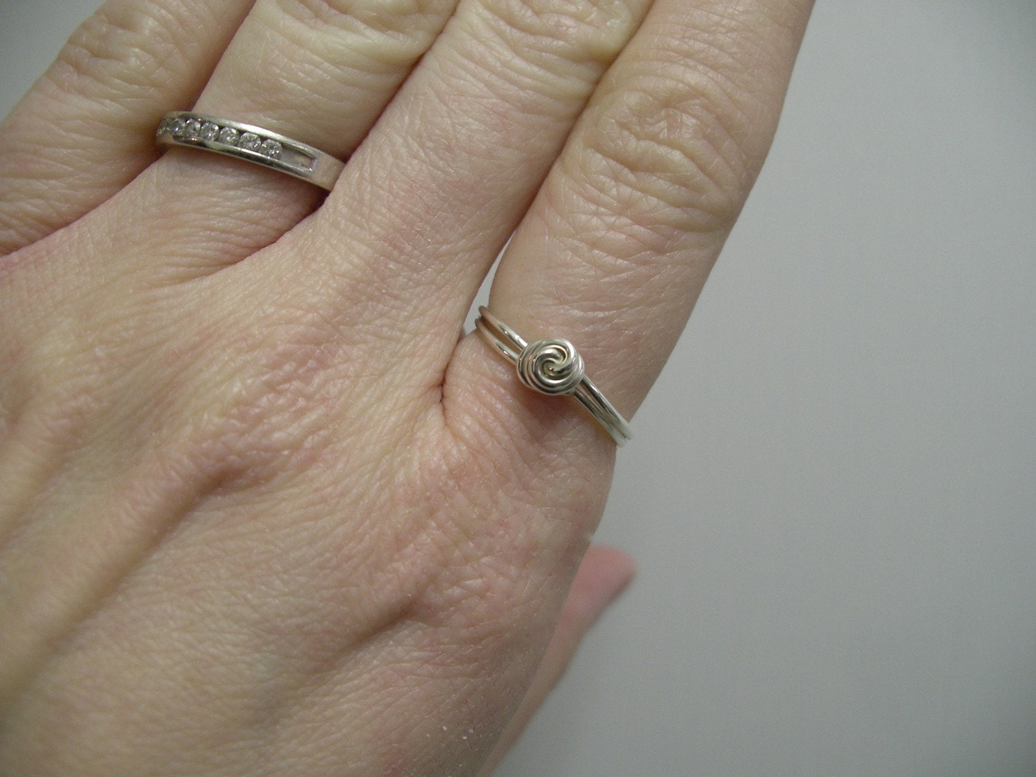 Mother Daughter Ring One Ring Sterling Silver Ring The 1709