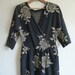 1970s black and gold rose sparkle catsuit, lurex
