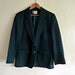 green boyfriend blazer jacket pendelton, medium