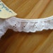 4 yds of white ruffled eyelet trim