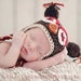 Owl Hat Newborn Unique Baby Hat, Brown, Photography Prop