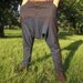 Harem trousers, ninja pants, sarouel, drop crotch, blue linen with blue cotton gore, size large, XL, 41