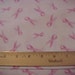 Pink Breast Cancer Awareness Ribbons One Yard of Fabric Last Yard