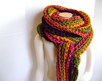 Crochet Scarf PATTERN for Mile Long Scarf Cowl - High End Look - Hand Made Goodness