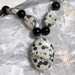 Dalmatian Jasper & Black Onyx Gemstone Necklace "101 Magic Moments" Special Offer Price