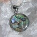 Paua Shell (Abalone) Pendant - Sterling Silver