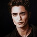 Edward Cullen - Twilight / Robert Pattinson handpainted portrait. Full colour acrylic on canvas by UK artist