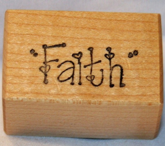 Faith Rubber Stamp from Creative Stamps by ohmystarsproductions