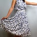 Vintage Purple Bubbles 1960s Nylon Summer Dress Dolka Dots