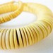 vintage funky yellow ochre retro necklace