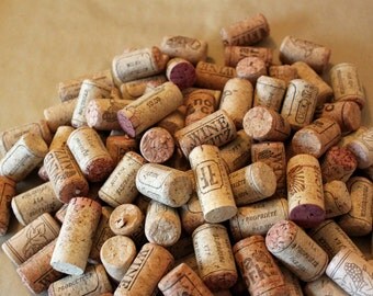 200 used natural wine corks for craft or decor - no synthetics