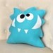 Nom Nom Monster Plush Pillow -NEW BEDBUGGS DESIGN- Monster Pillow- Anime Cartoon -
