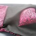 American Girl Sleeping Bag, Pink and Black Tiger Stripe