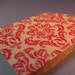 Kraft Gift Tags -- Red Damask Set of 20