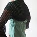 Crochet Black Shrug - Bolero - Handwoven Neckwarmer