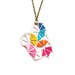 Geometric Necklace Neon Triangle Mini Kaleidoscope