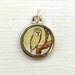 Barn Owl, Hand Painted Charm, Original Watercolor Painting