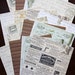 SALE: 6"x6" Antique Style Decorative Papers for Scrapbooking, Card Making and Paper Crafts