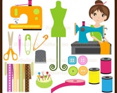 Items similar to Sewing is Fun Clipart on Etsy