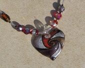 Stained Glass Murano Heart