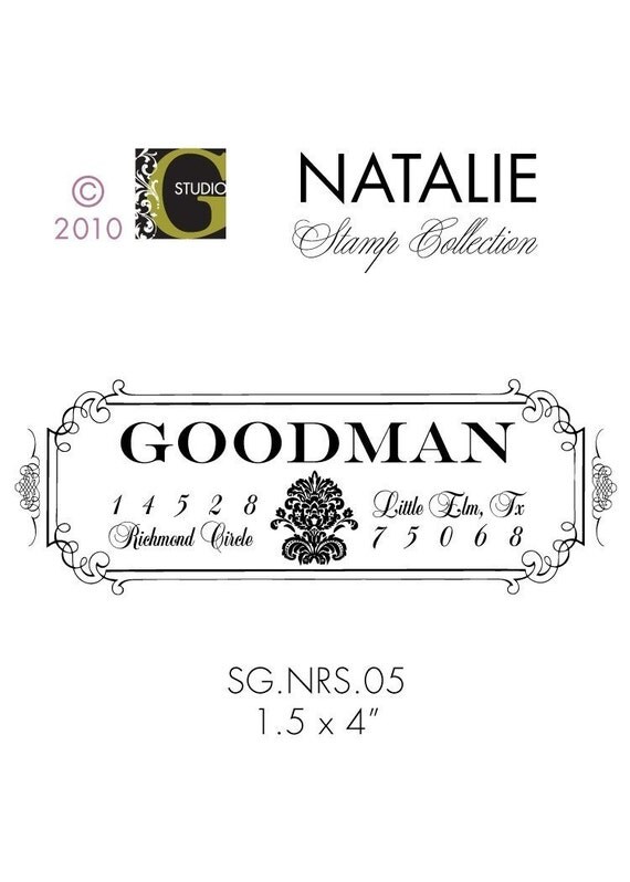 Items similar to 1.5 X 4 IN VINTAGE DAMASK RUBBER STAMP STYLE SG