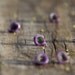 Lavender tears - ear studs - ready to ship