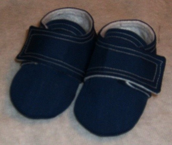 Baby Boy or Girl Shoes Navy Blue by 2Fab on Etsy