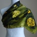 Vintage Watercolor Silk Scarf Made in Italy