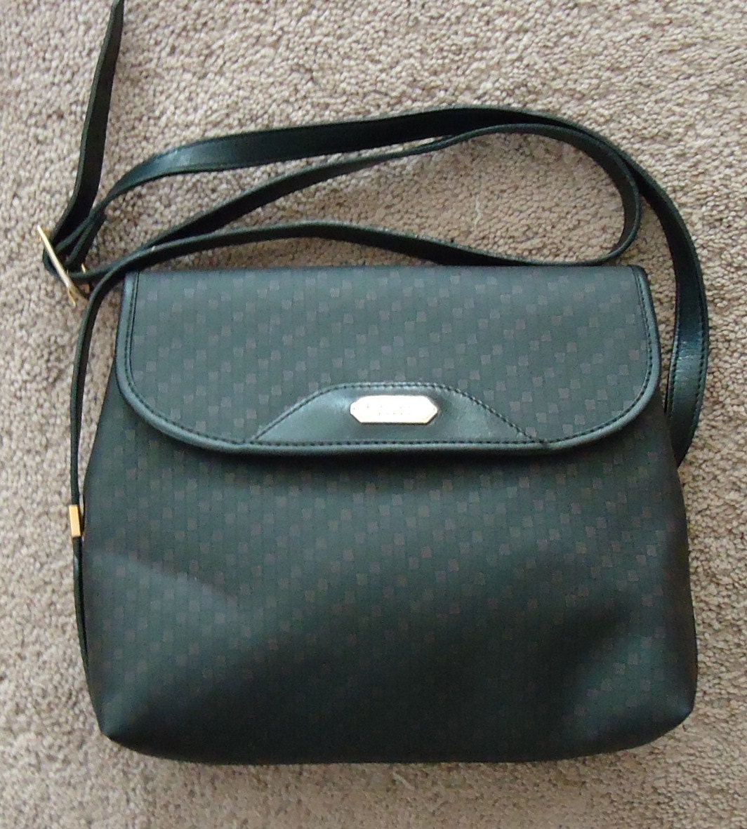 Vintage Lanvin Paris Leather Handbag Cross Shoulder Bag