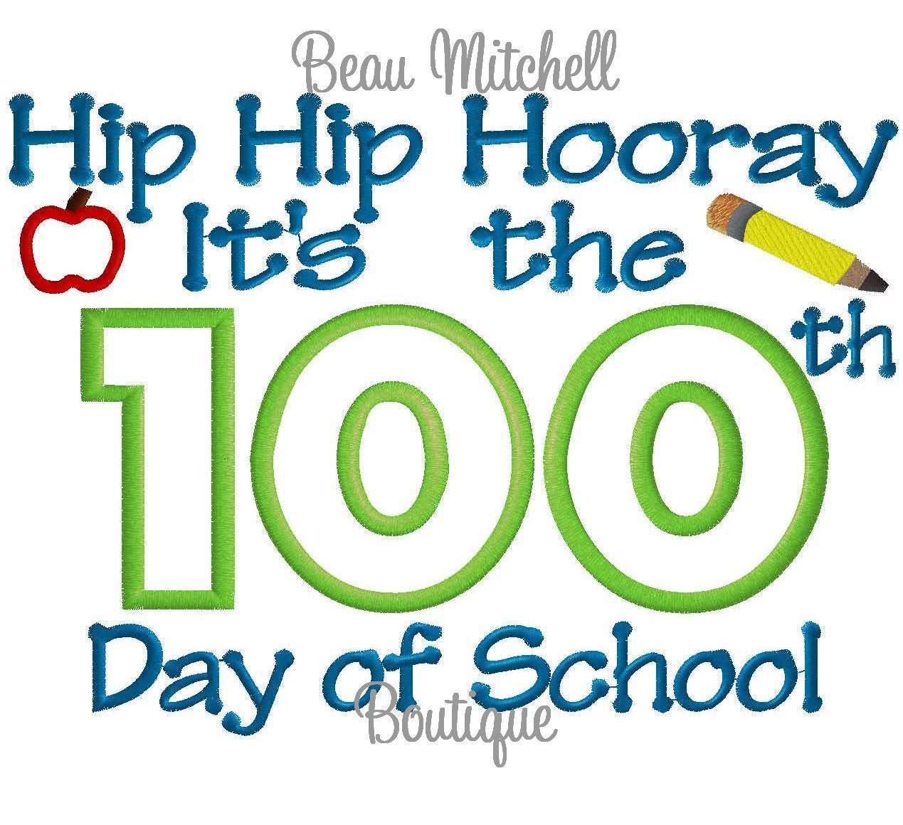 Download Hip Hip Hooray its the 100th day of school by ...